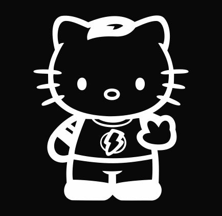 Hello Kitty Sheldon Cooper from the Big Bang Theory - Die Cut Vinyl Sticker Decal