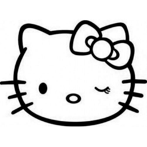 Hello Kitty Winking - Die Cut Vinyl Sticker Decal