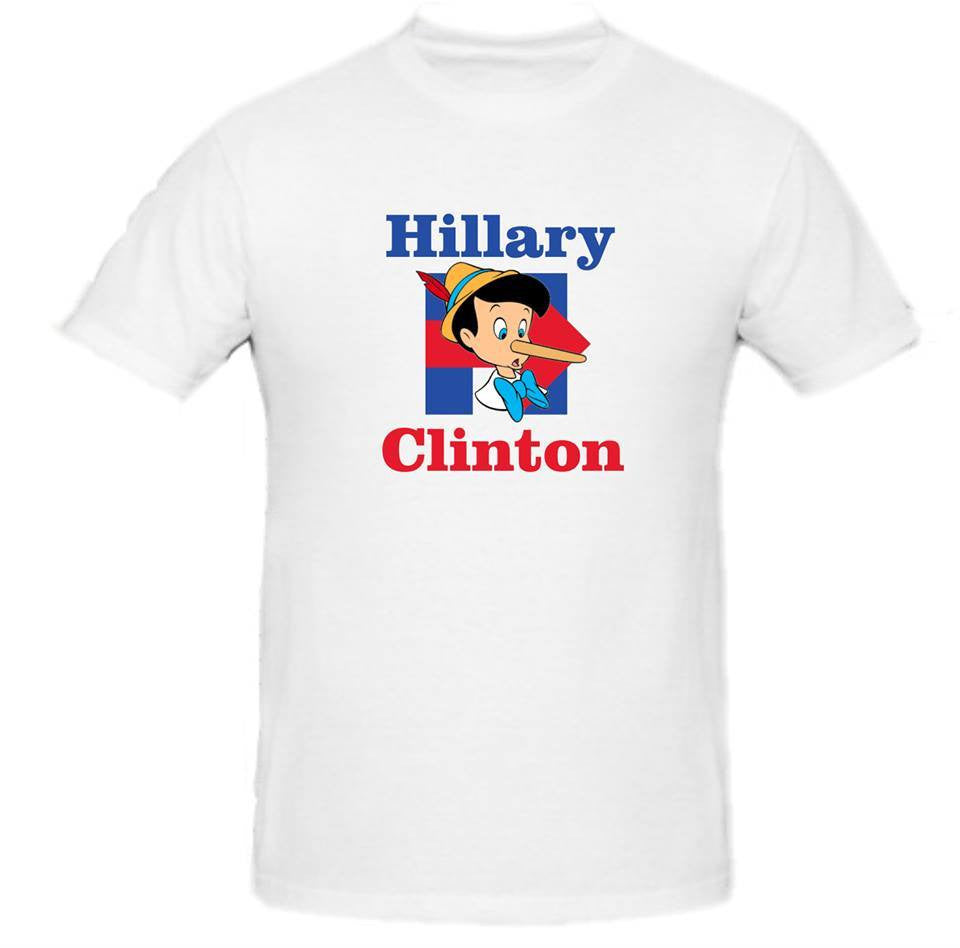 Hillary Clinton Pinocchio Elections Vote Voting T-shirt