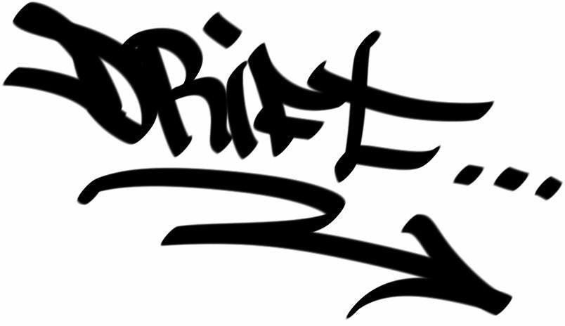 Drift Graffiti JDM Racing | Die Cut Vinyl Sticker Decal | Blasted Rat