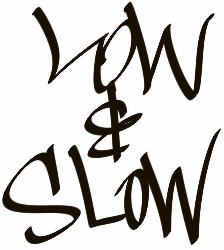 Low & Slow Hand Style Graffiti JDM Racing | Die Cut Vinyl Sticker Decal | Blasted Rat