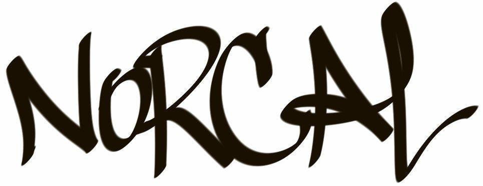 Norcal HandStyle Graffiti JDM Racing | Die Cut Vinyl Sticker Decal | Blasted Rat