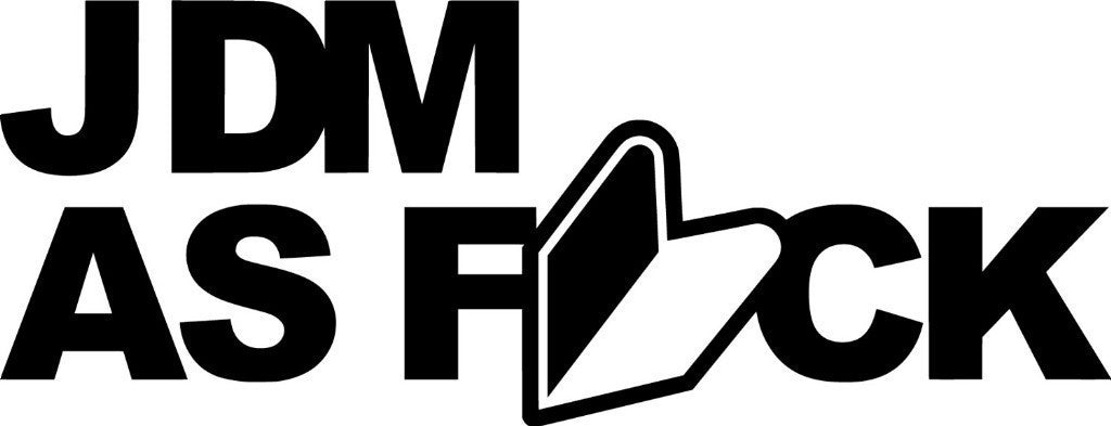 JDM As Fuck JDM Racing | Die Cut Vinyl Sticker Decal | Blasted Rat