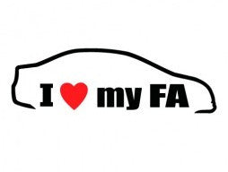 I Love My FA Honda JDM Racing | Die Cut Vinyl Sticker Decal | Blasted Rat