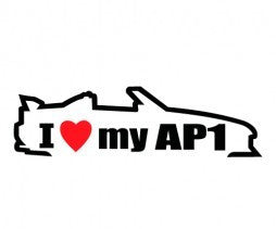 I Love My AP1 Honda JDM Racing | Die Cut Vinyl Sticker Decal | Blasted Rat