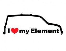 I Love My Element Honda JDM Racing | Die Cut Vinyl Sticker Decal | Blasted Rat
