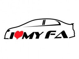 I Love My FA Honda JDM Racing Variation | Die Cut Vinyl Sticker Decal | Blasted Rat