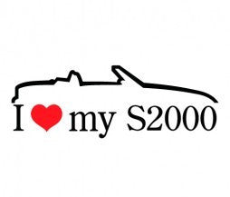 I Love My S2000 Honda JDM Racing | Die Cut Vinyl Sticker Decal | Blasted Rat