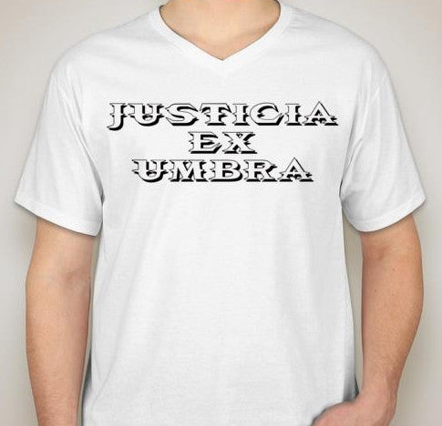 Justicia Ex Umbra Justice From The Shadows V-Neck T-shirt