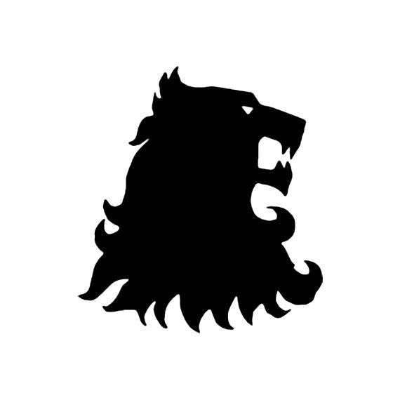 House Lannister lion head, Game of Thrones  - Die Cut Vinyl Sticker Decal