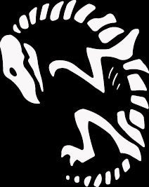 Lizard skeleton - Die Cut Vinyl Sticker Decal