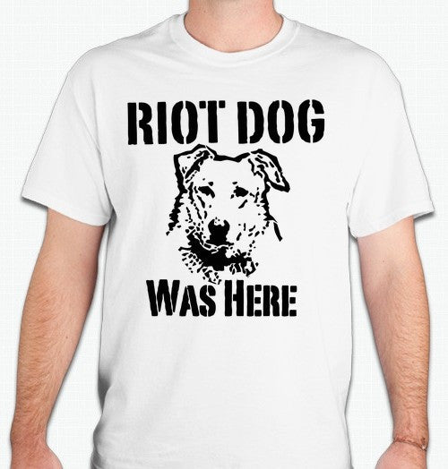 Loukanikos Greek Riot Dog Was Here T-shirt | Blasted Rat