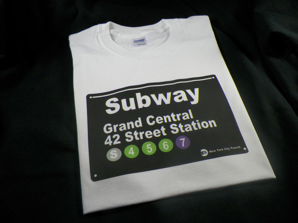 NYC Subway Sign Grand Central Station 42 Street Station T-shirt