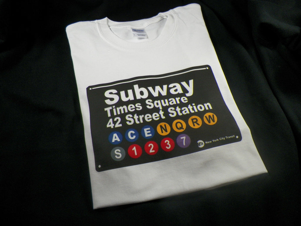 NYC Subway Sign Times Square Station 42 Street Station T-shirt