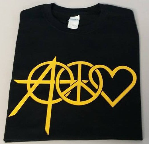 Peace Love Anarchy Punk Rock Music T-shirt