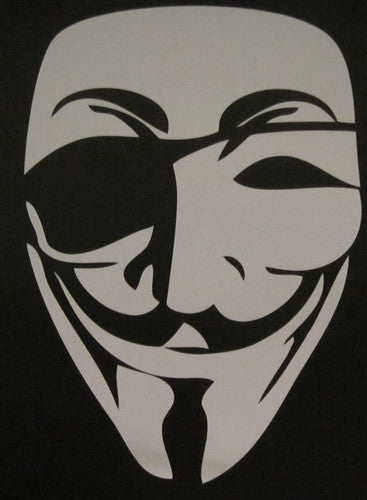 Anonymous Pirate Eye Guy Fawkes Mask | Die Cut Vinyl Sticker Decal | Blasted Rat