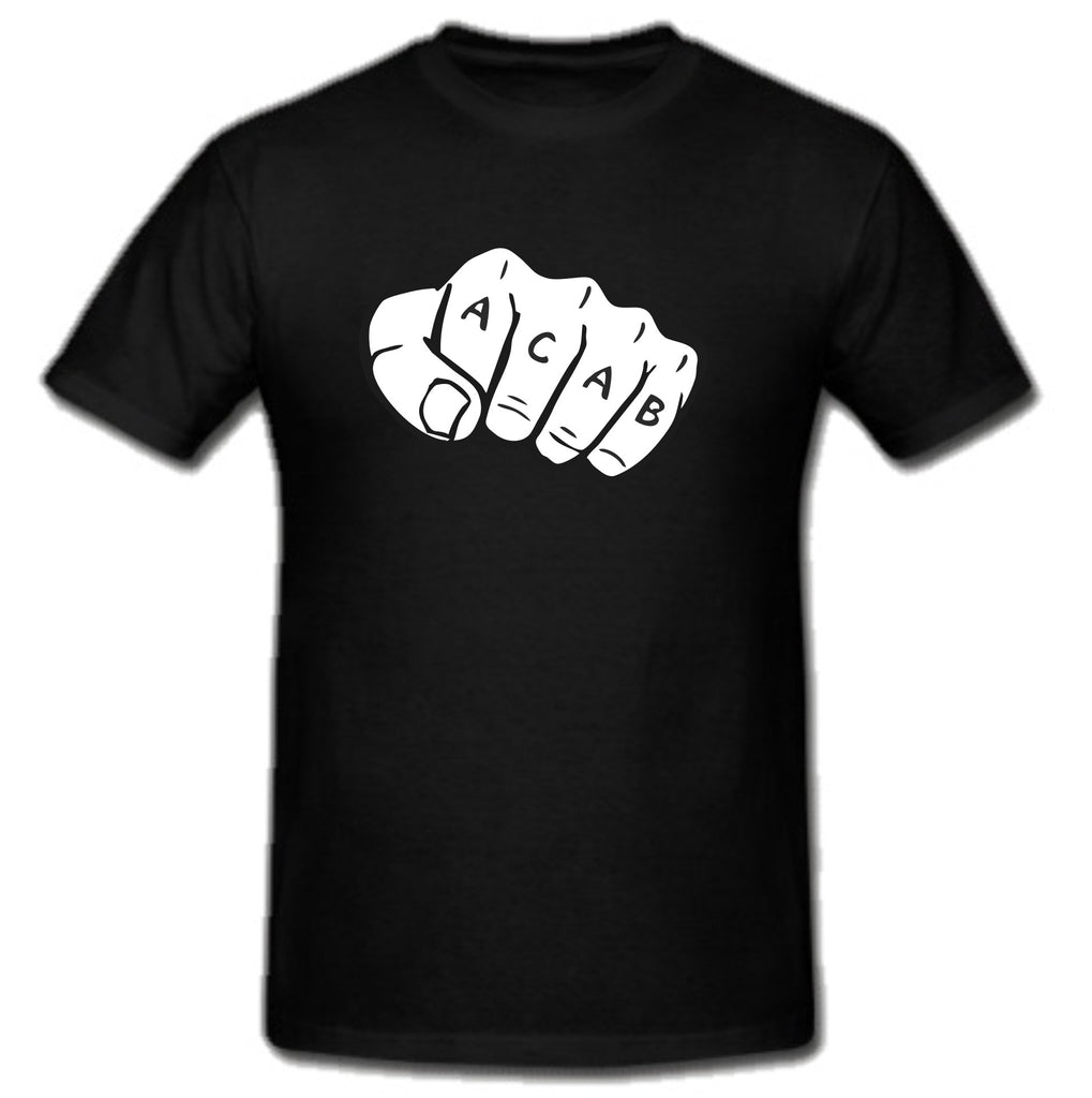 ACAB Smash Fist Bump Knuckles A.C.A.B. T-shirt