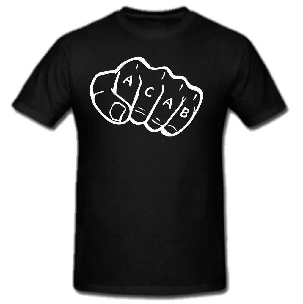 ACAB Smash Knuckles Fist Bump A.C.A.B. T-shirt