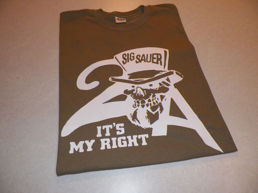 Sig Sauer 2nd Amendment Gun Rights Pistol Gun T-shirt