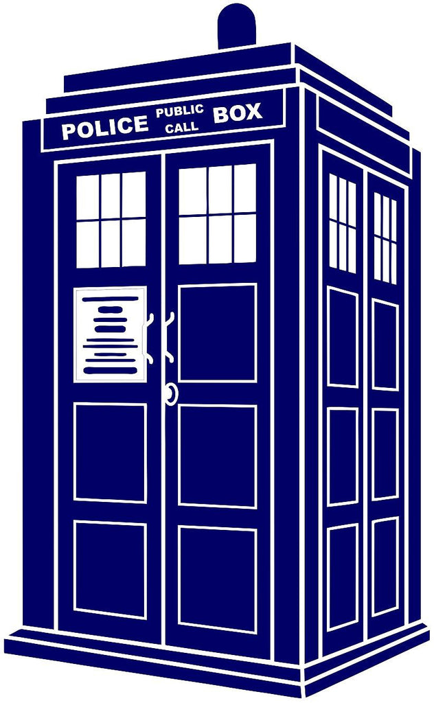 Doctor Who Tardis Police Call Box | Die Cut Vinyl Sticker Decal | Blasted Rat