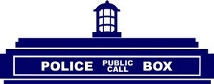 Doctor Who Tardis Top | Die Cut Vinyl Sticker Decal | Blasted Rat