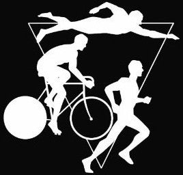 Ironman Triathlon Logo | Die Cut Vinyl Sticker Decal | Blasted Rat