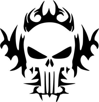 Skull, The Punisher - Die Cut Vinyl Sticker Decal