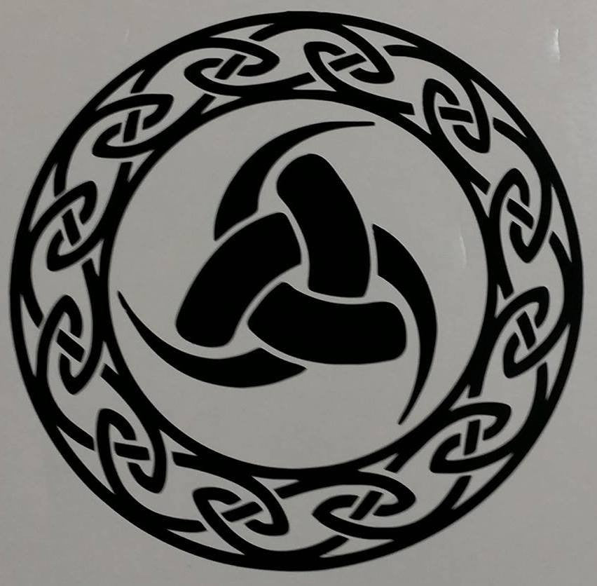 Triple Horn Of Odin Viking Rune Celtic Endless Know | Die Cut Vinyl Sticker Decal
