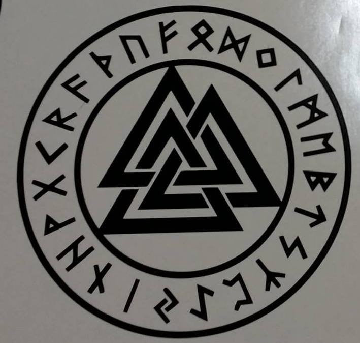 Viking Valknut Rune Odin Symbol Trinity | Die Cut Vinyl Sticker Decal