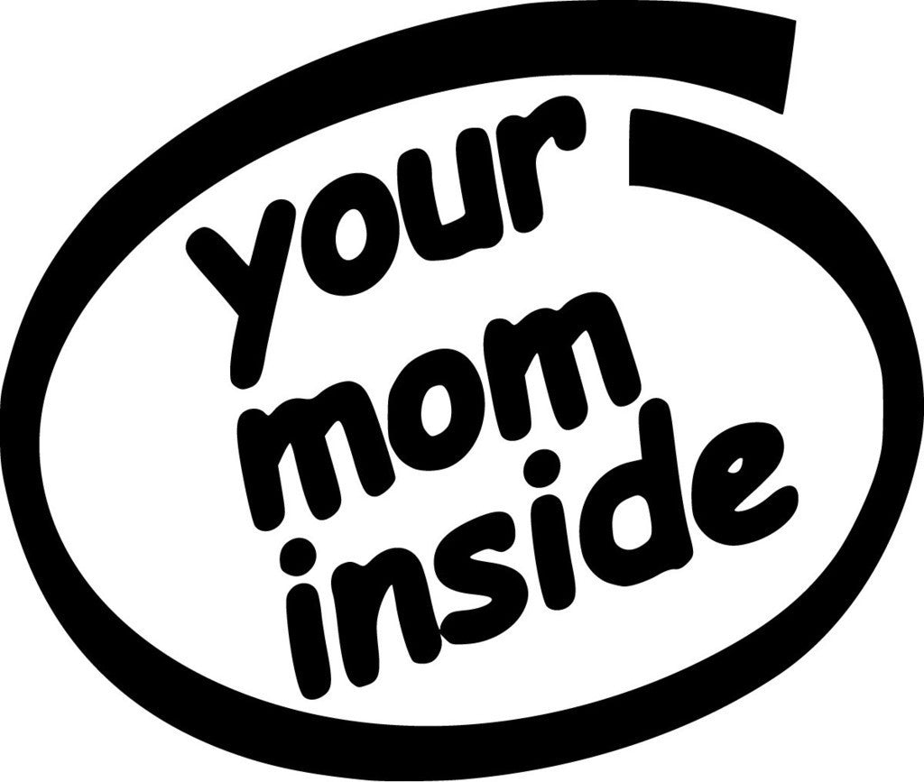 Your Mom Inside JDM Racing | Die Cut Vinyl Sticker Decal | Blasted Rat