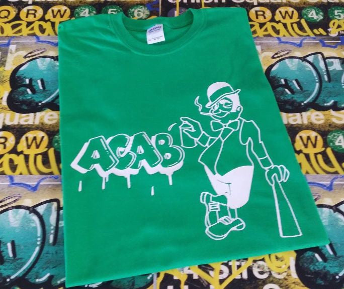 ACAB Irish Hooligan Graffiti T-shirt | Blasted Rat