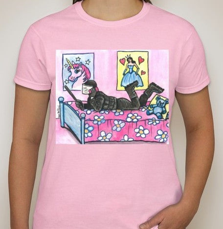 ACAB Riot Police Princess Women T-shirt | Dan Bellini Occupy Art | Blasted Rat