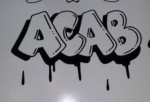 A.C.A.B. Drip Graffiti Die Cut Vinyl Sticker Decal – Blasted Rat