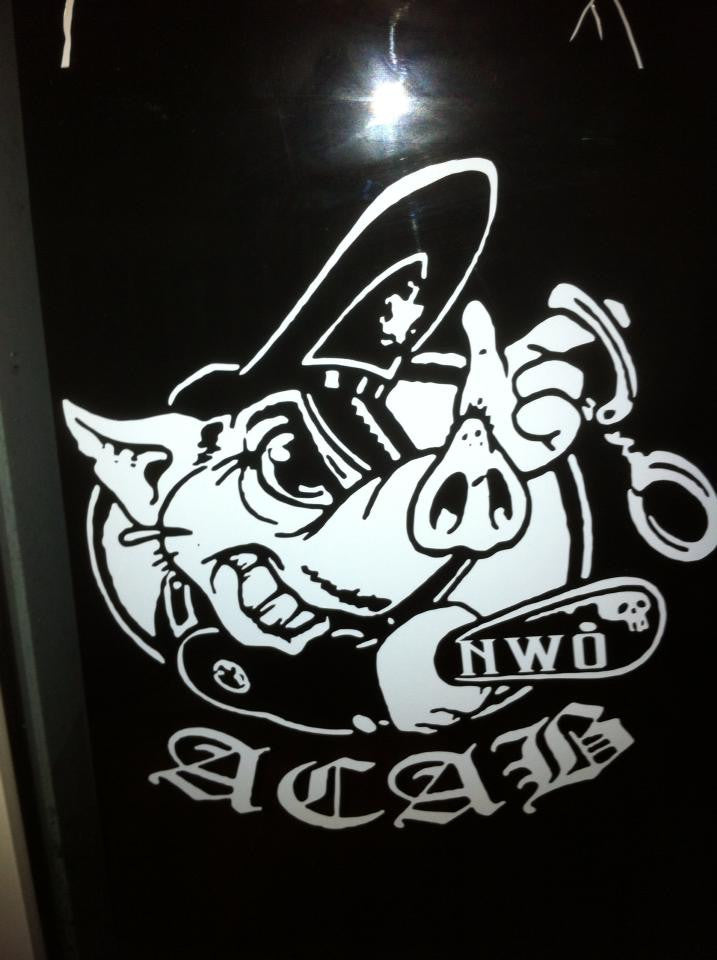 A.C.A.B. Pig NWO - Die Cut Vinyl Sticker Decal