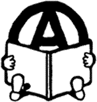 Anarchist Bookfair Logo  |  Die Cut Vinyl Sticker Decal | Blasted Rat