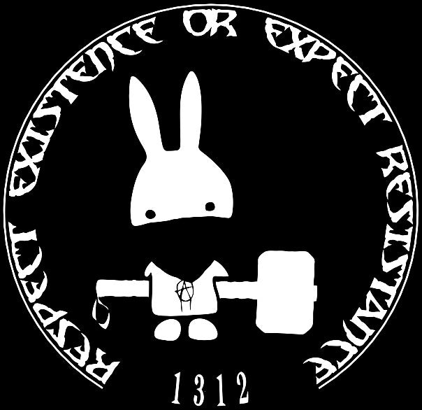 ACAB | Anarchist Bunny With Hammer | Die Cut Vinyl Sticker Decal | Blasted Rat