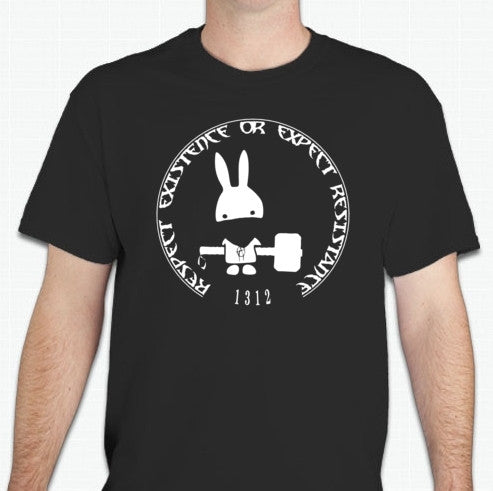 ACAB Anarchist Bunny With Hammer T-shirt