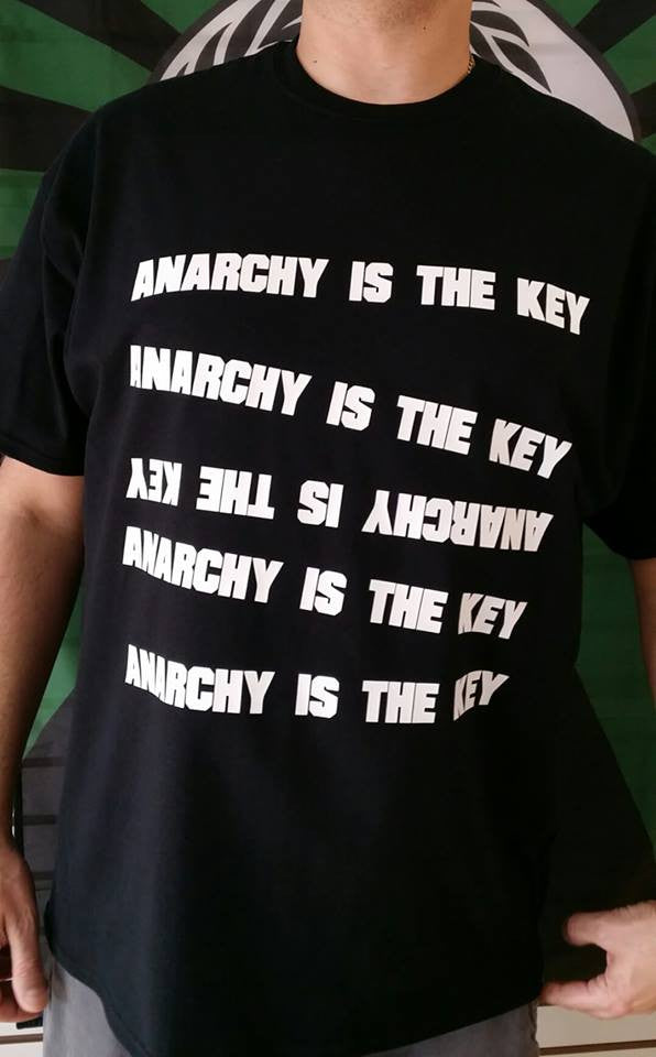 Anarchy Is The Key T-shirt | Blasted Rat