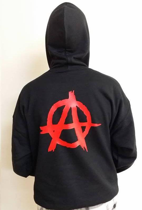 Anarchy Symbol Red Art Hoodie
