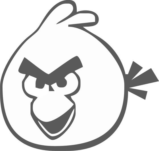 Angry Birds Red | Die Cut Vinyl Sticker Decal | Blasted Rat