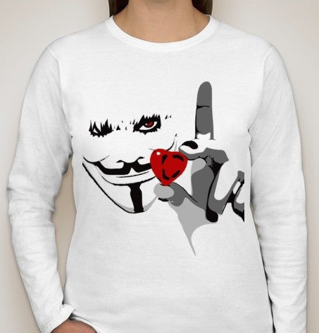 Anonymous Love Women Long Sleeve T-shirt | Blasted Rat