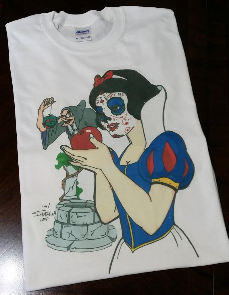 Day of the Dead Anonymous Snow White T-shirt Blasted Rat