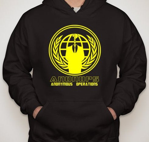 Anonymous Operations Yellow Art Hoodie