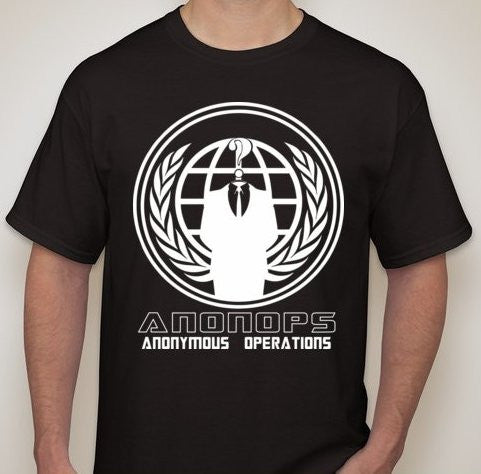 Anonymous Operations - AnonOps White Art T-shirt