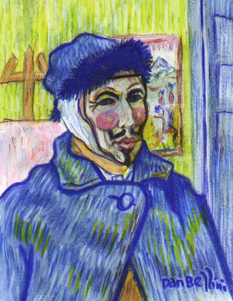 Anonymous Van Gogh  | Dan Bellini Occupy Art Print | Blasted Rat