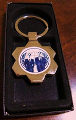 Anonymous And Anonymiss Keychain