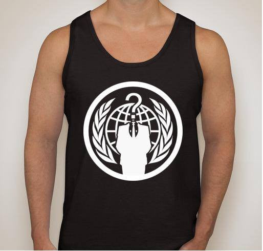 Anonymous Crest Question Mark Tank Top