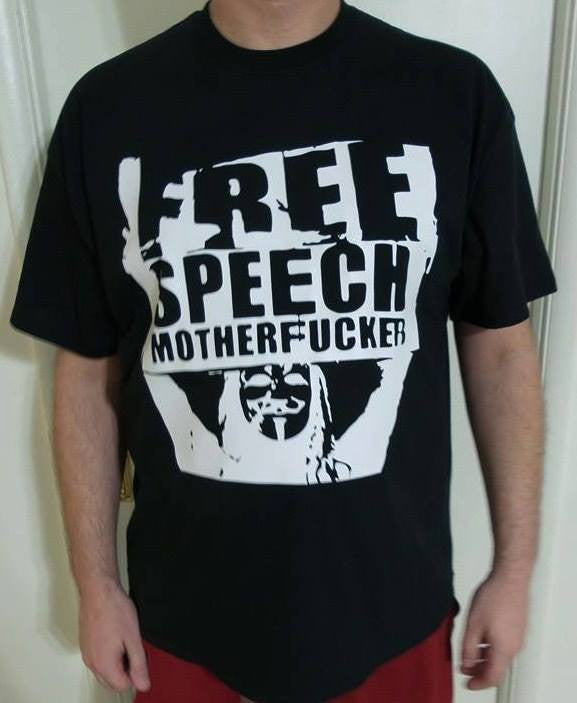 Anonymous Free Speech Motherfucker T-shirt | Blasted Rat