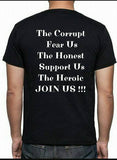 #FreeAnons Anonymous Fundraiser The Corrupt Fear Us The Heroic Join Us MMM 2016 T-shirt
