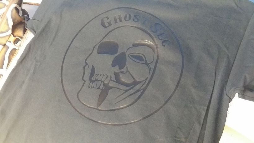 Anonymous Operation GhostSec Tactical Black On Black T-shirt